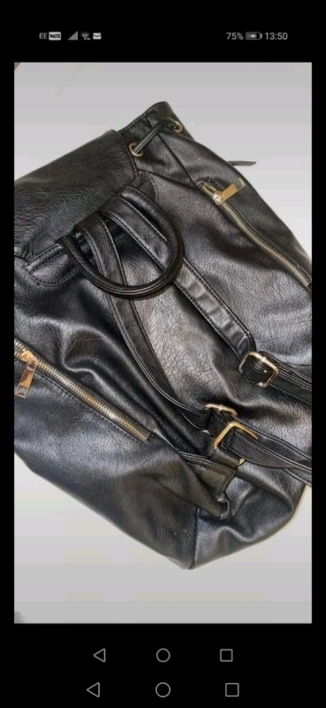 aldo black backpack